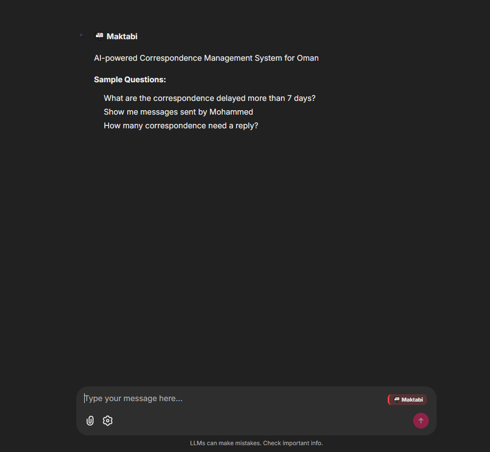 Modrik Chat Interface — English